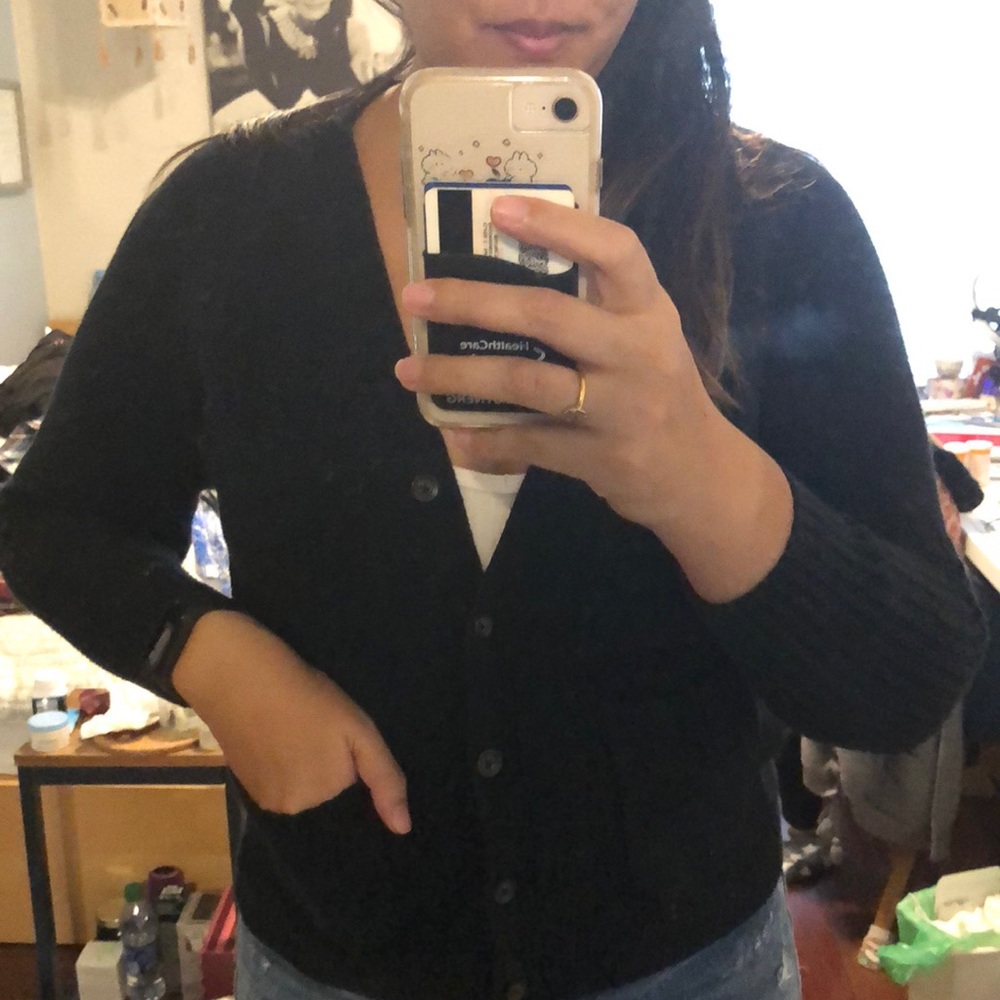 Madewell black cardigan great condition